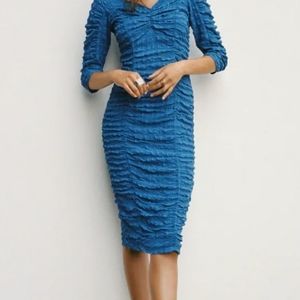 Zara V neck midi dress